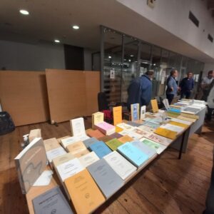 Από την Εκδήλωση τιμής Σ.Λ.Σκαρτσή 5.5.2025_Έκθεση βιβλίων Σ.Λ.Σκαρτσή