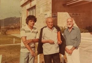 Σ.Λ. Σκαρτσής, Νικηφόρος Βρεττάκος, Αλ. Καρβέλας στο Συμποσιο Ποίησης